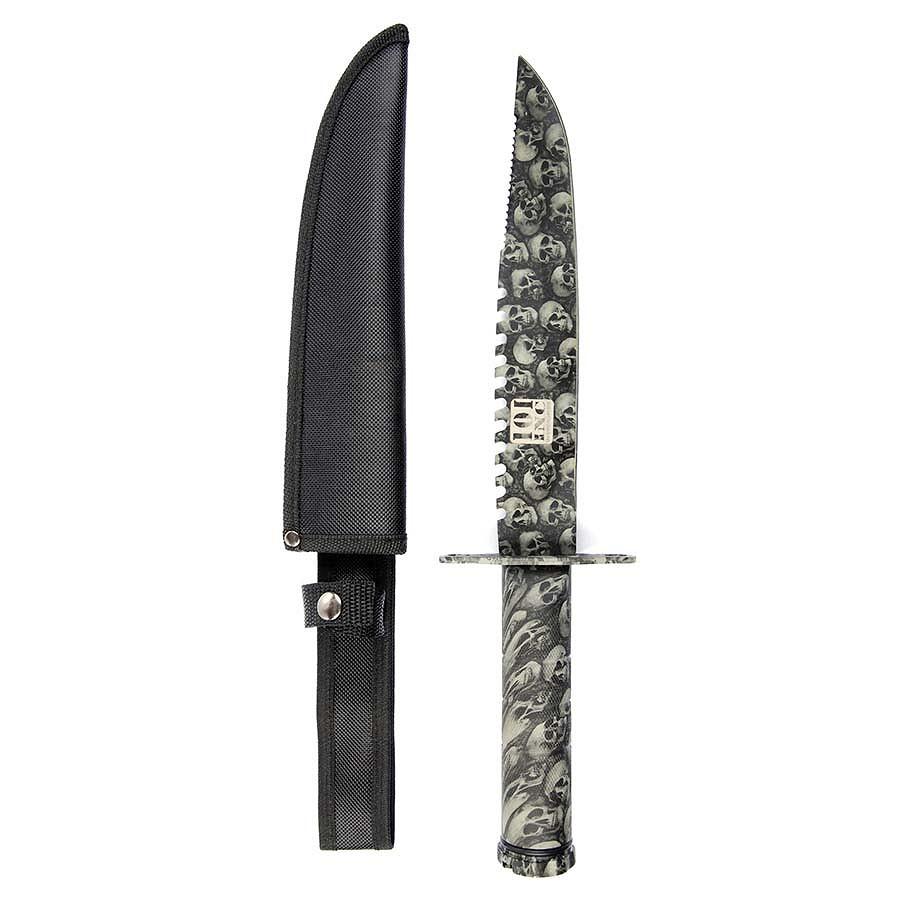 Skull Bowie Dolk / Lengte ; 36cm / ALLEEN TE KOOP VANAF 18 JAAR !  -3737-a